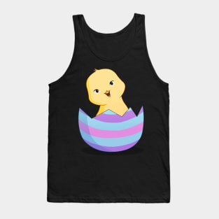 Easter Chick Hatching from the Egg Tank Top